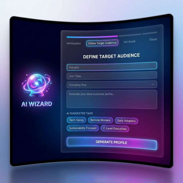 AI Wizard Interface Chat